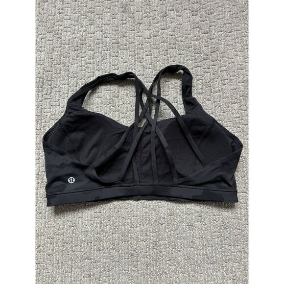 Lululemon Women's Free To Be Serene Bra Size 12 Light Support C/D Cup Camo - Picture 4 of 5